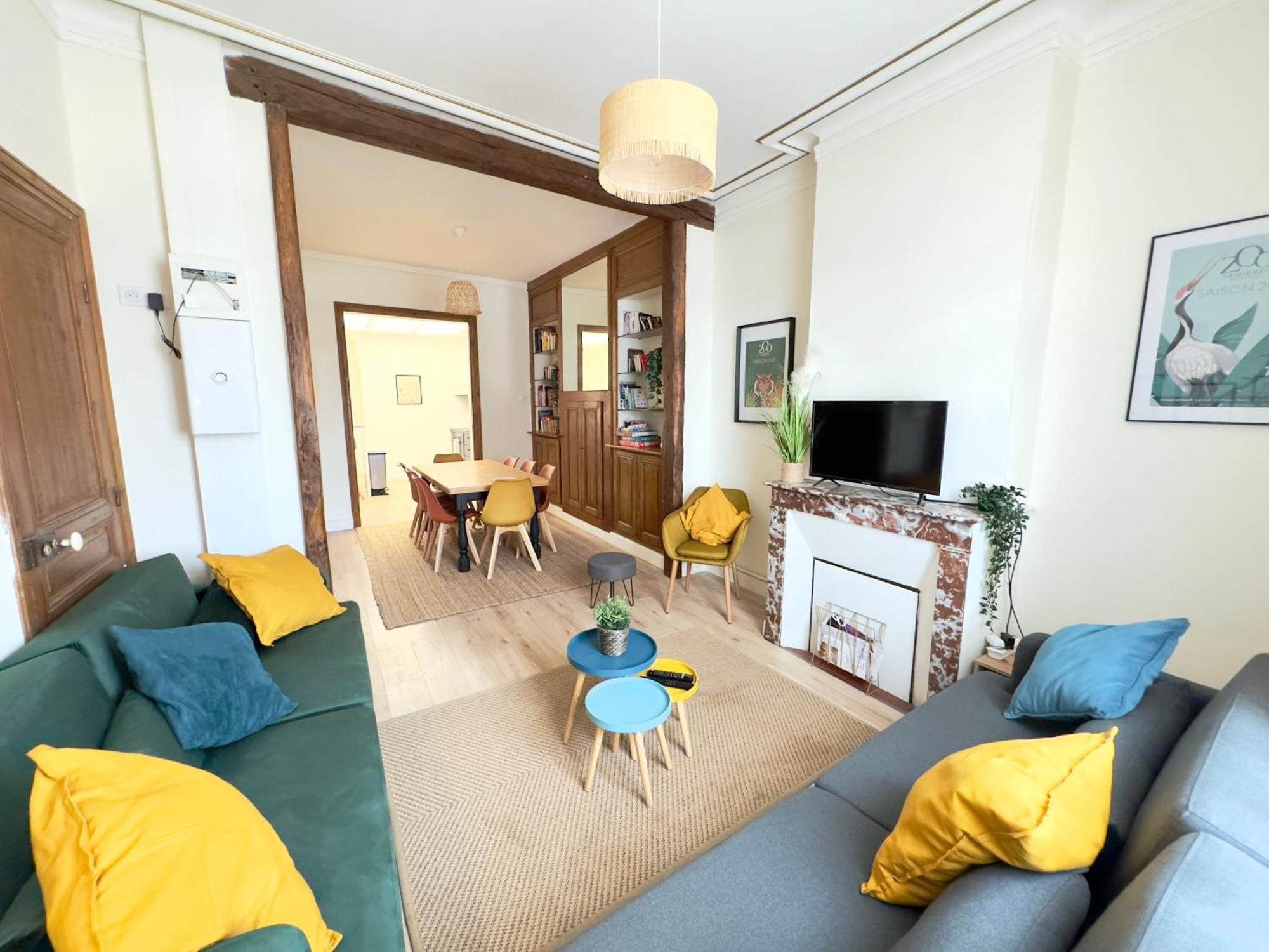 4 Chambres - Grande Maison - Parking - Jardin 阿棉 外观 照片